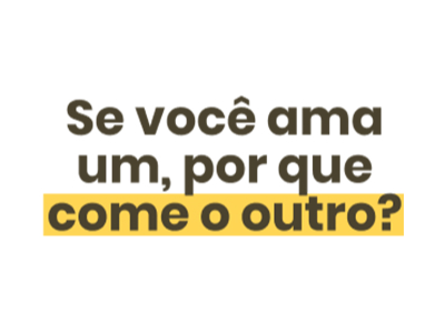Campanha de impacto para provocar a reflexão entre os papéis dos animais.